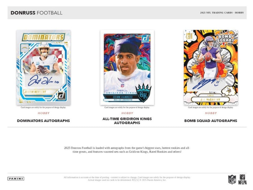 2025 Panini Donruss Football Case (18 Hobby Box) Presale 9/17/25