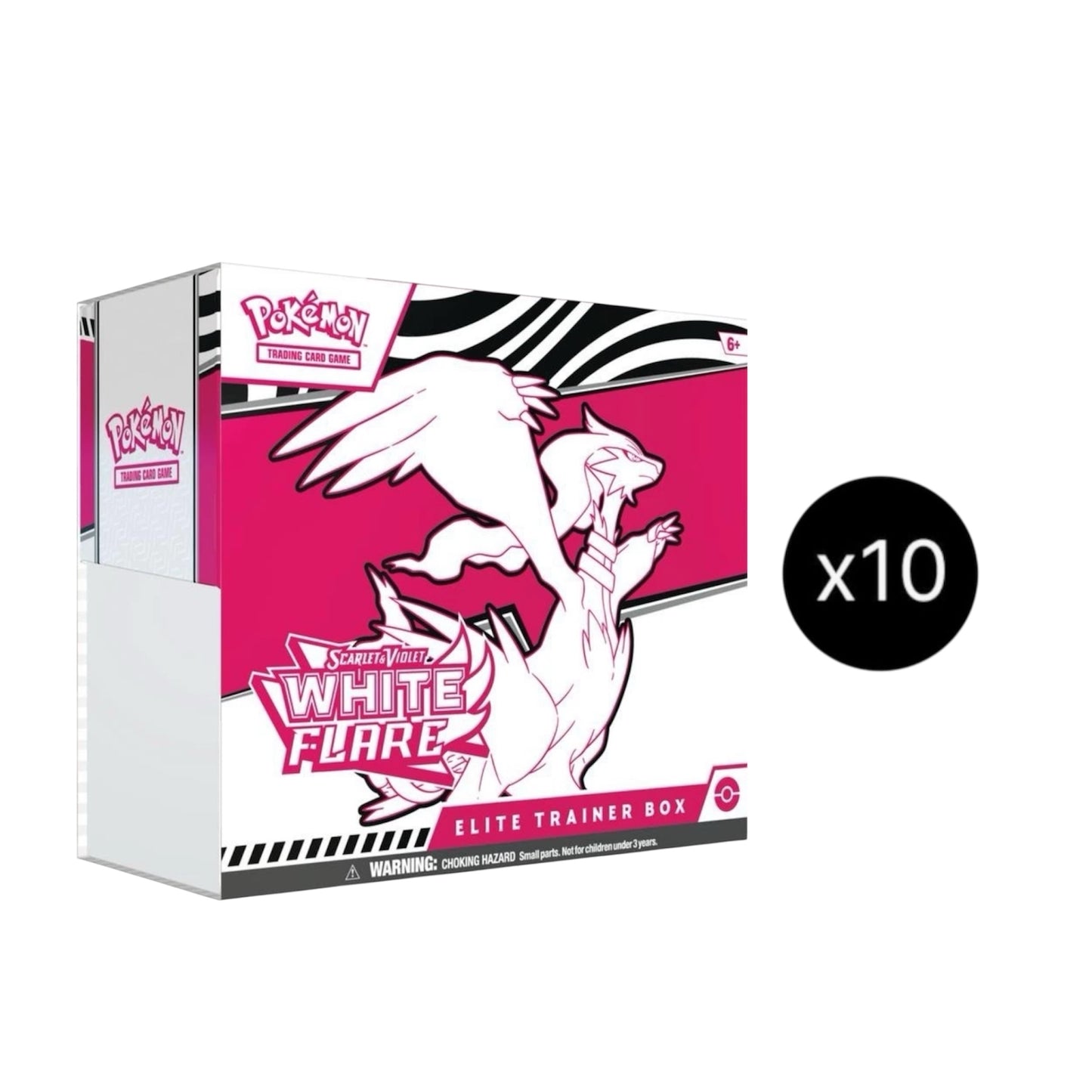 White Flare Elite Trainer Box Case (10 Etbs) Presale 7/18/25