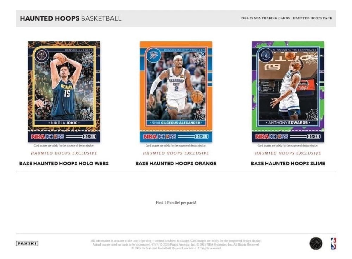 2024-25 Panini NBA Haunted Hoops Halloween Basketball Factory Sealed Bundle Box