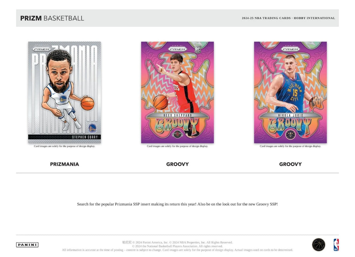 2024/25 PANINI PRIZM BASKETBALL INTERNATIONAL HOBBY 12-BOX CASE