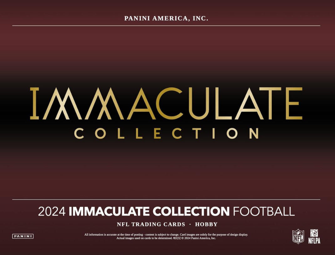 2024 Panini Immaculate Football Hobby Box Case Presale 5/7/25