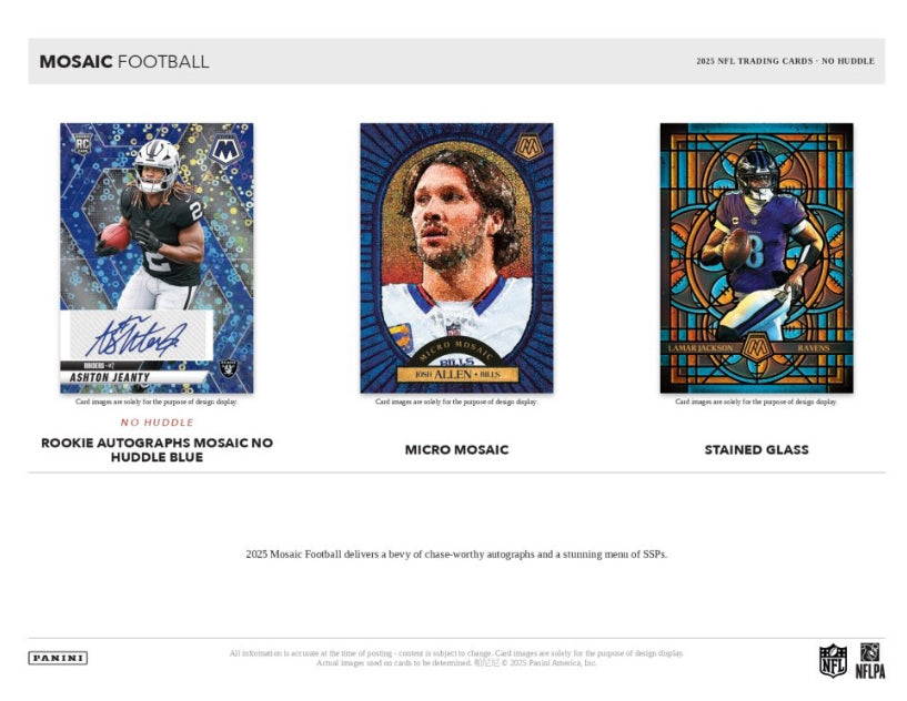 2025 Panini Mosaic Football NO HUDDLE Hobby Box