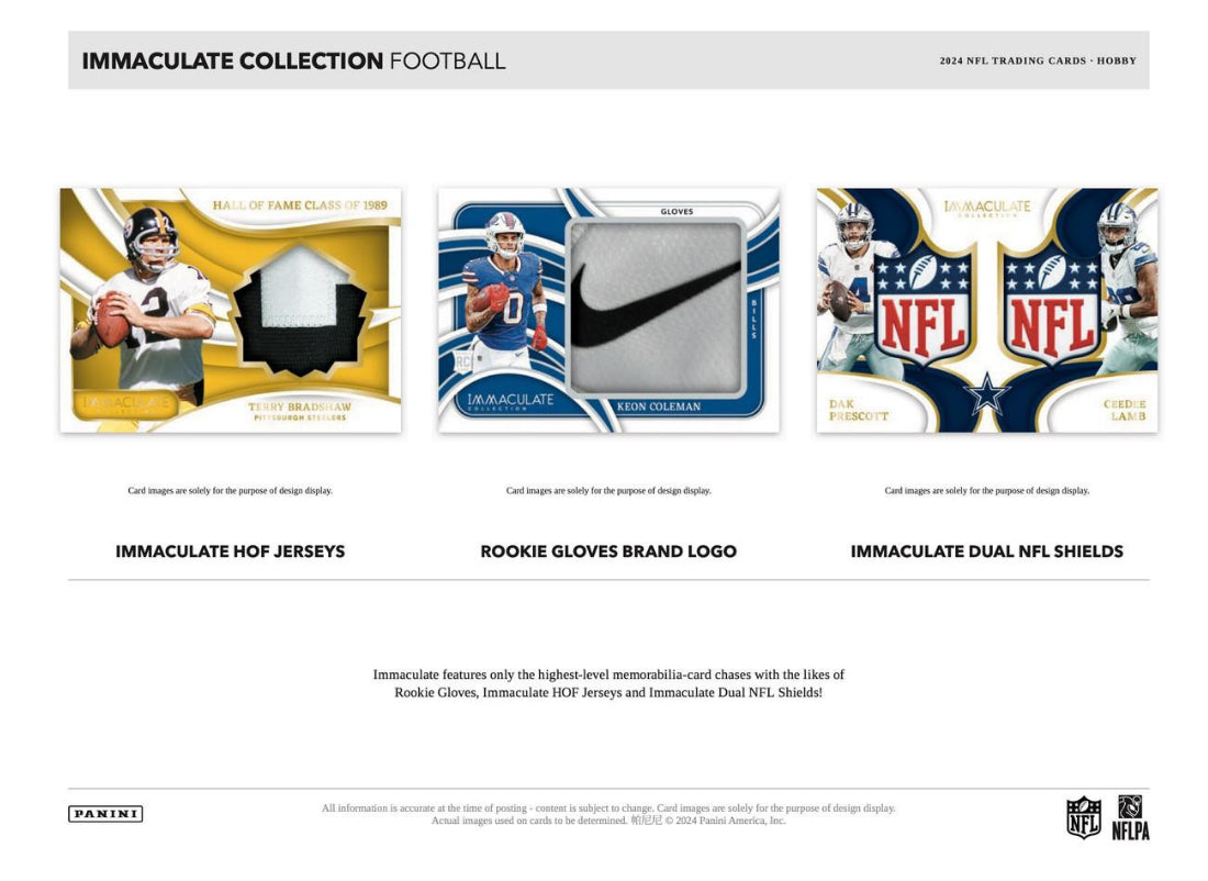 2024 Panini Immaculate Football Hobby Box Case Presale 5/7/25