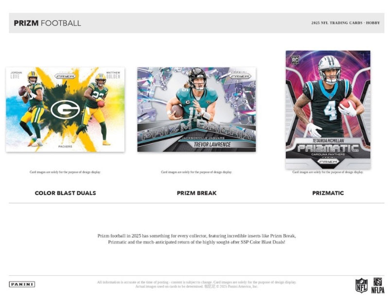 2025 Panini Prizm Football Hobby Box Case (12 Hobby Box)