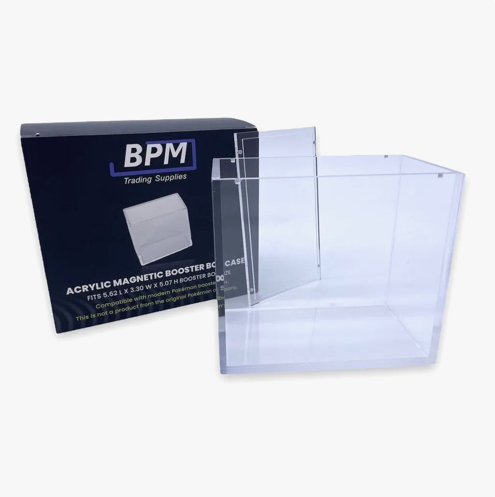 pokemon booster box acrylic case magnetic Pokémon Booster Box Magnetic Lid Acrylic Case (CASE ONLY) – BPMTRADINGSUPPLIES