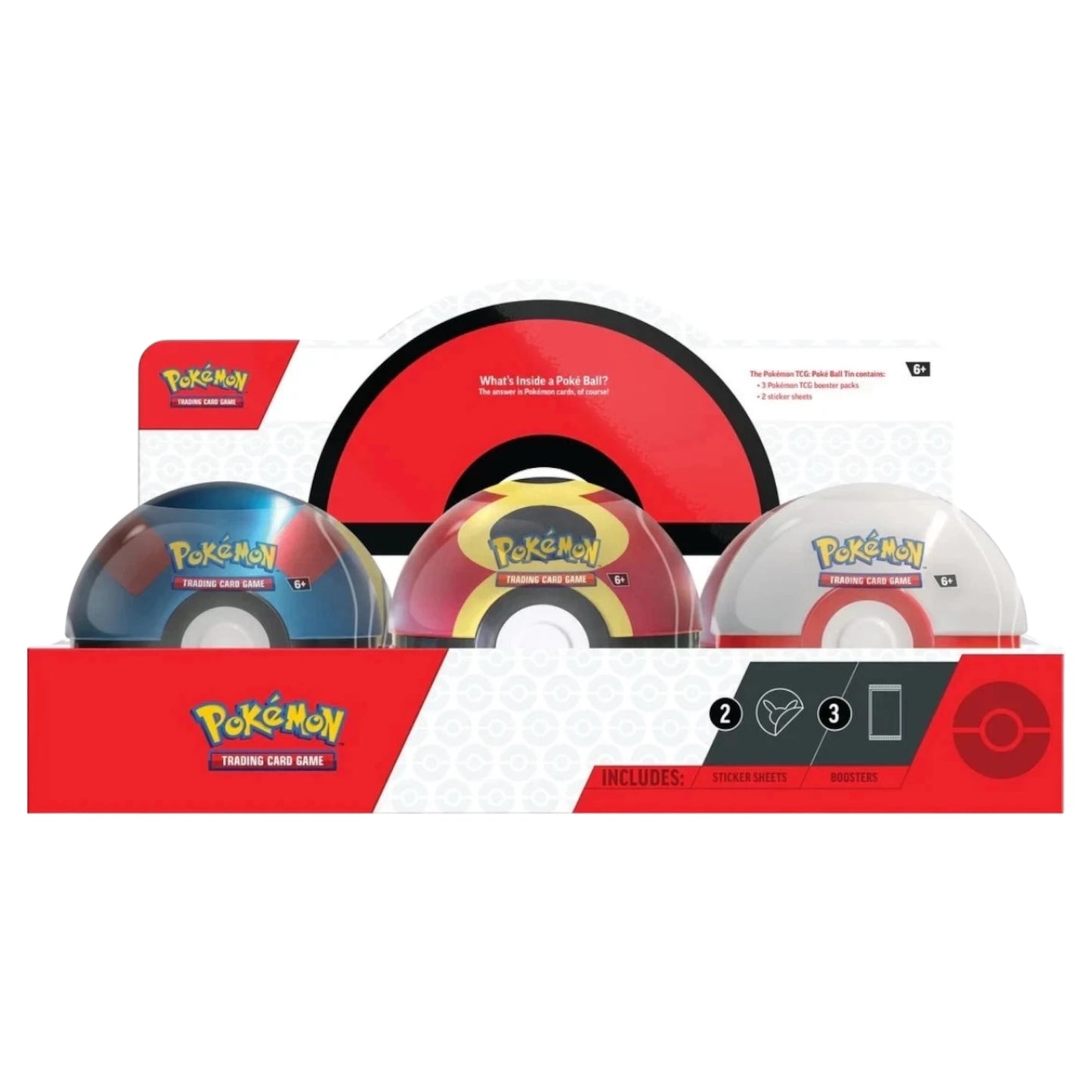 Pokemon TCG Pokeball Tin Q4 2025 FACTORY SEALED CASE (6 Pokeball)
