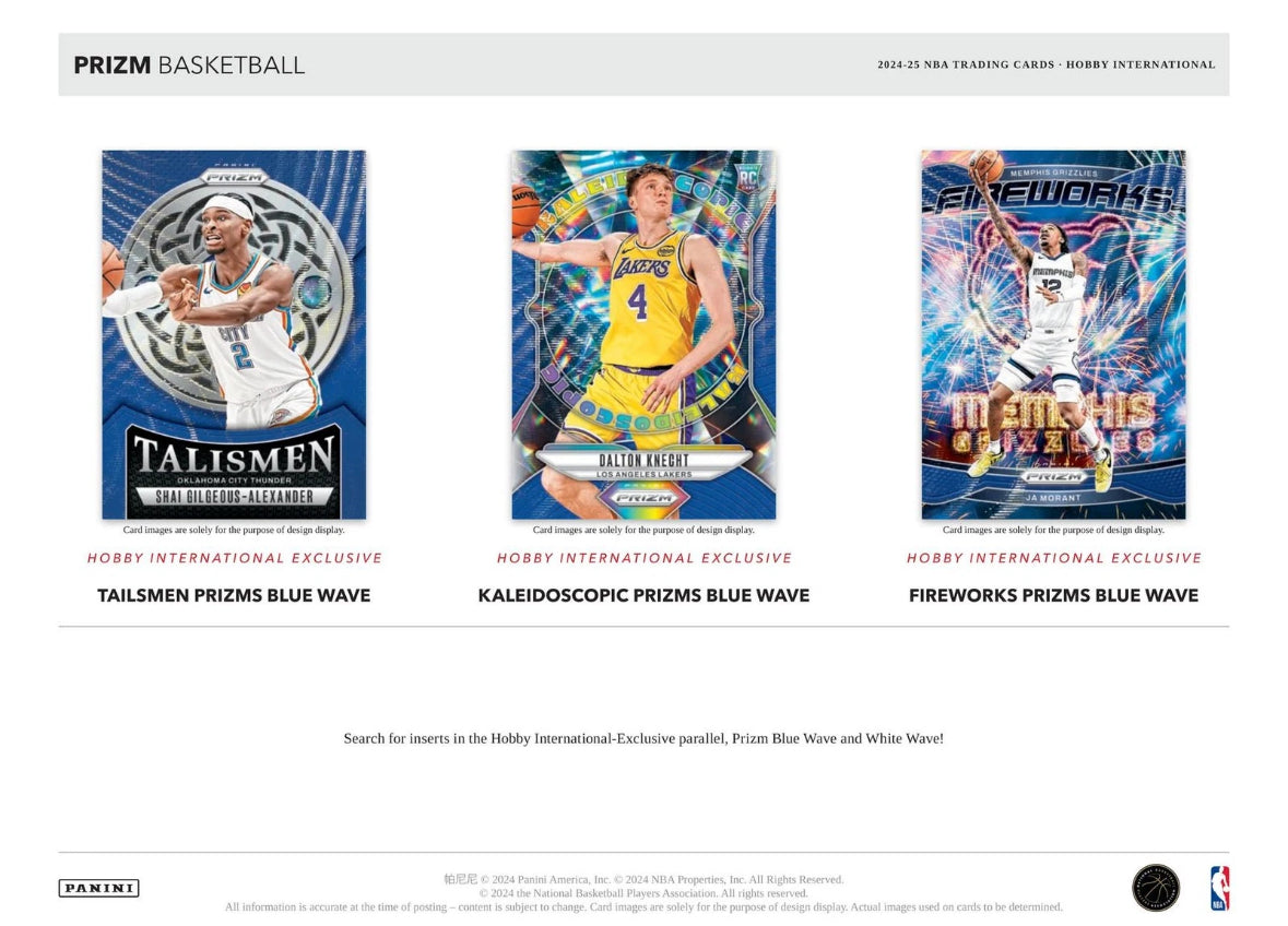 2024/25 PANINI PRIZM BASKETBALL INTERNATIONAL HOBBY 12-BOX CASE