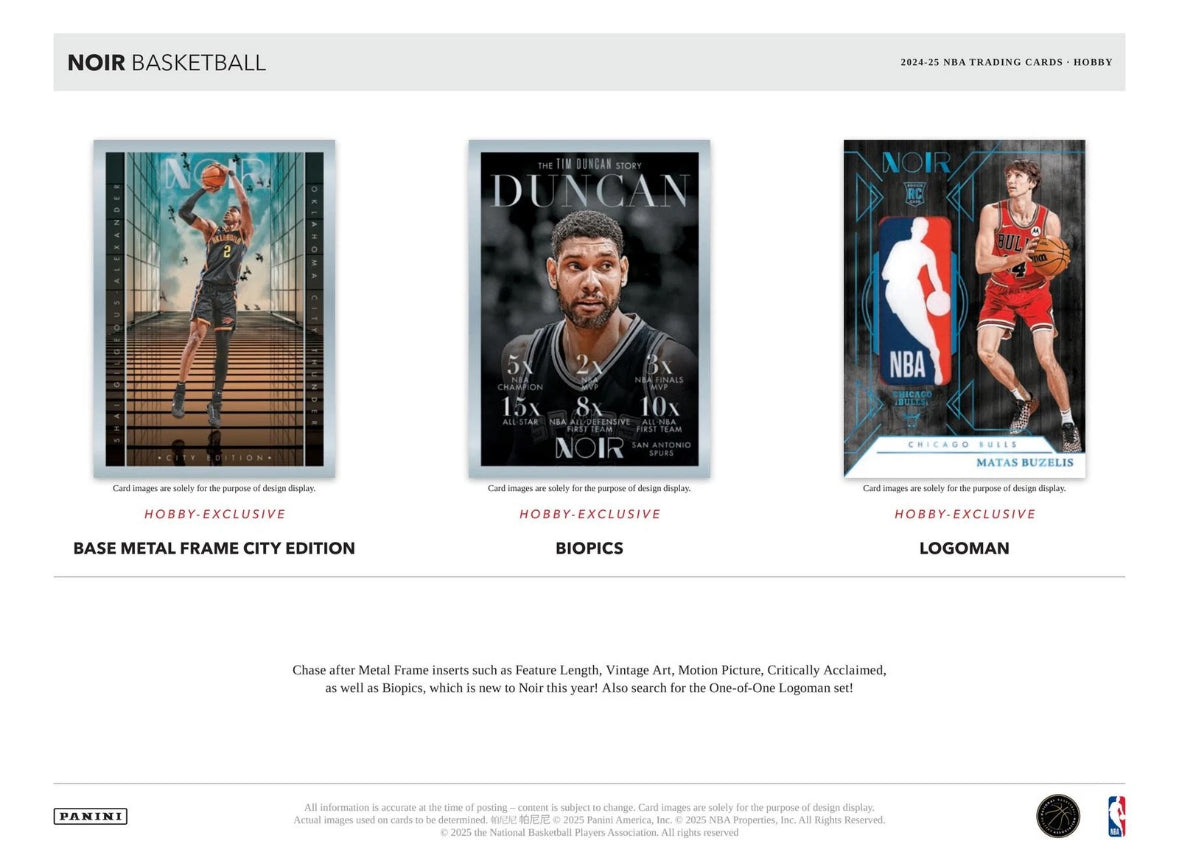 2024/25 Panini Noir Basketball Case (4 Hobby Box)