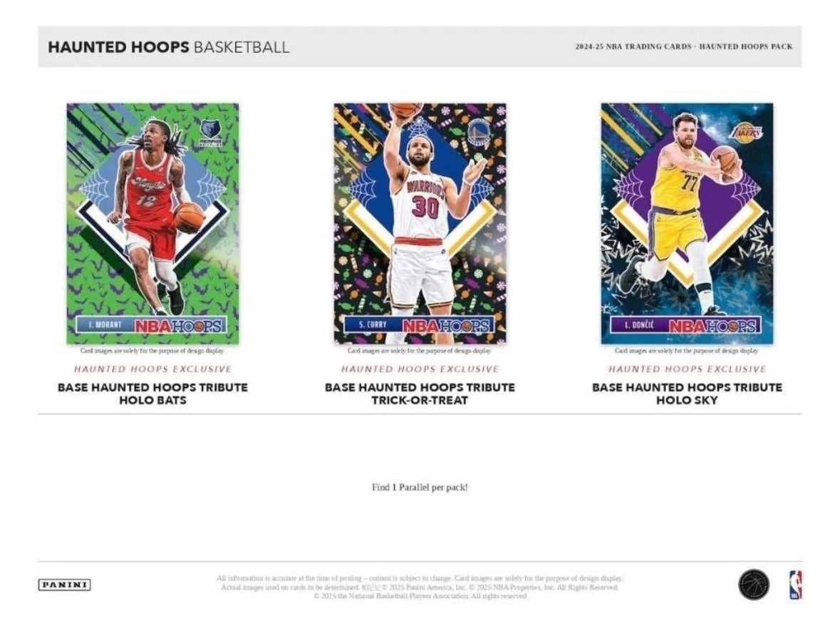 2024-25 Panini NBA Haunted Hoops Halloween Basketball Factory Sealed Bundle Box