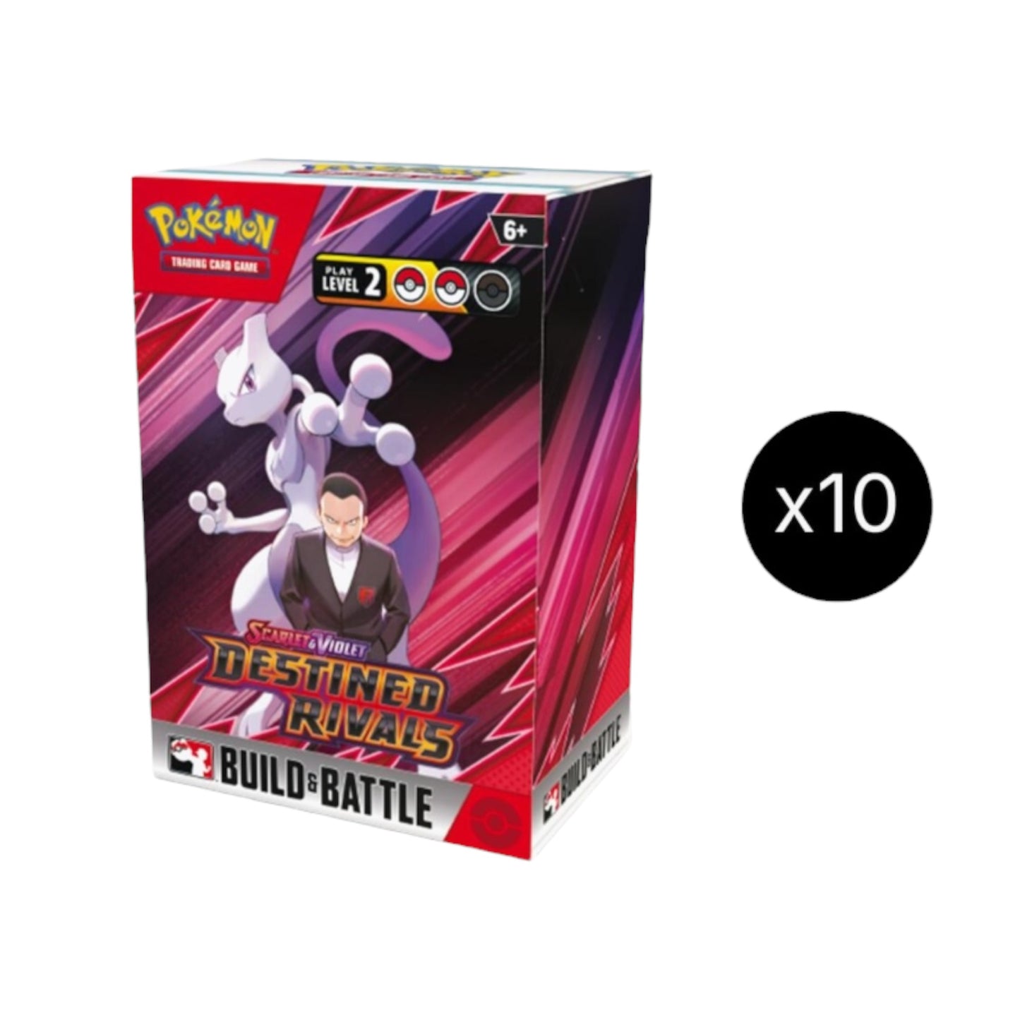 Pokemon TCG SV10 Destined Rivals Build & Battle Sealed Display