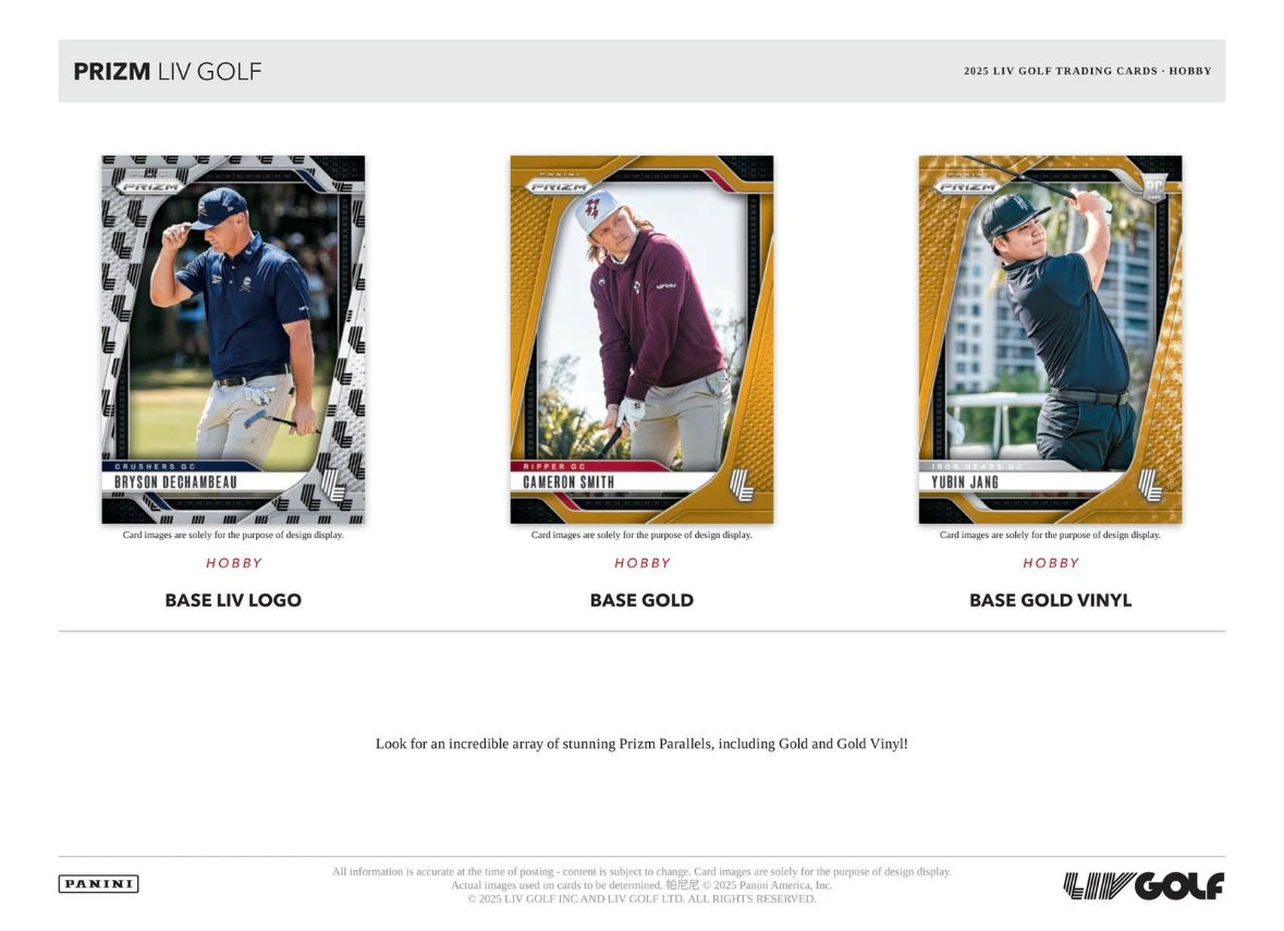 2025/26 Panini Prizm LIV Golf Case (16 Hobby Box)