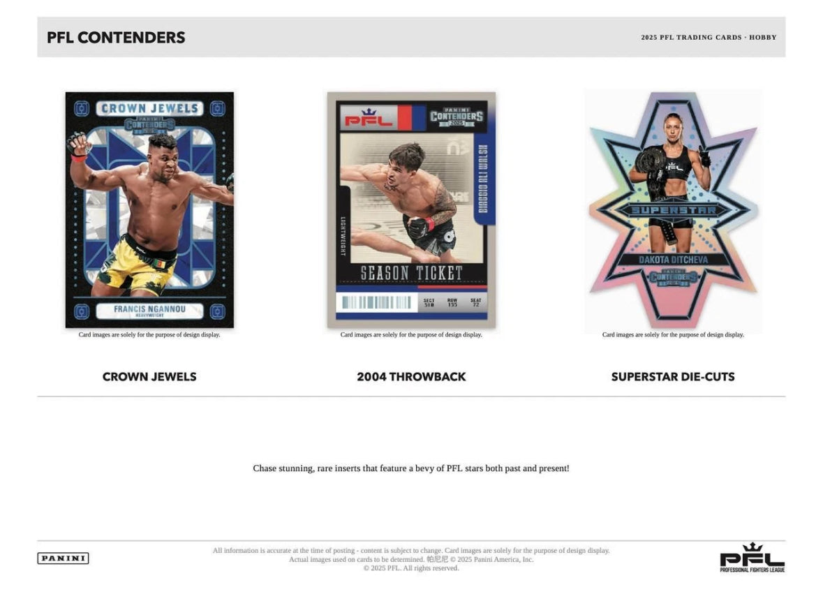 2025 Panini Professional Fighting League Contenders Hobby Box