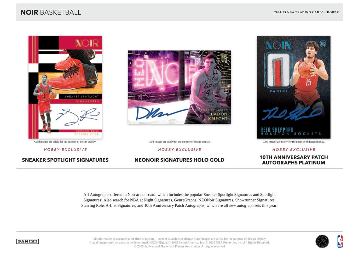 2024/25 Panini Noir Basketball Case (4 Hobby Box)