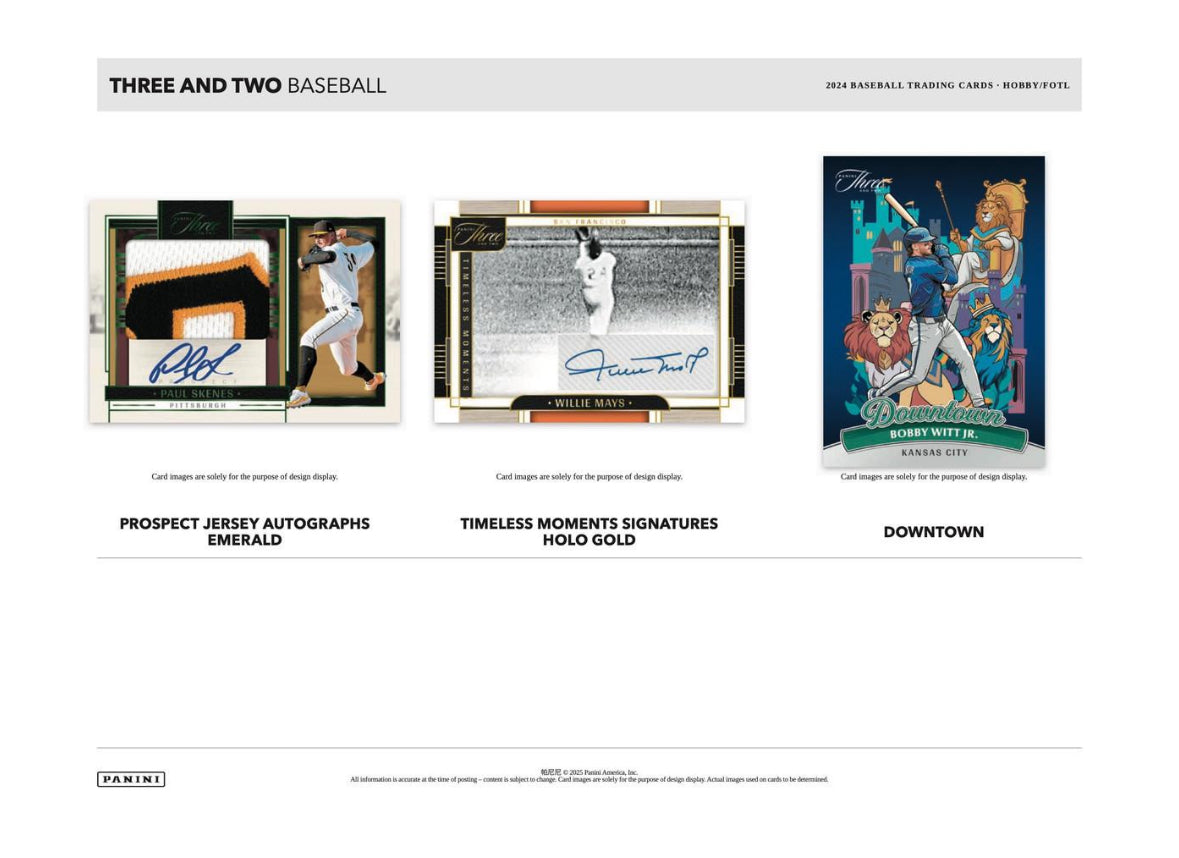 2024 Panini Three & Two Baseball Hobby Box