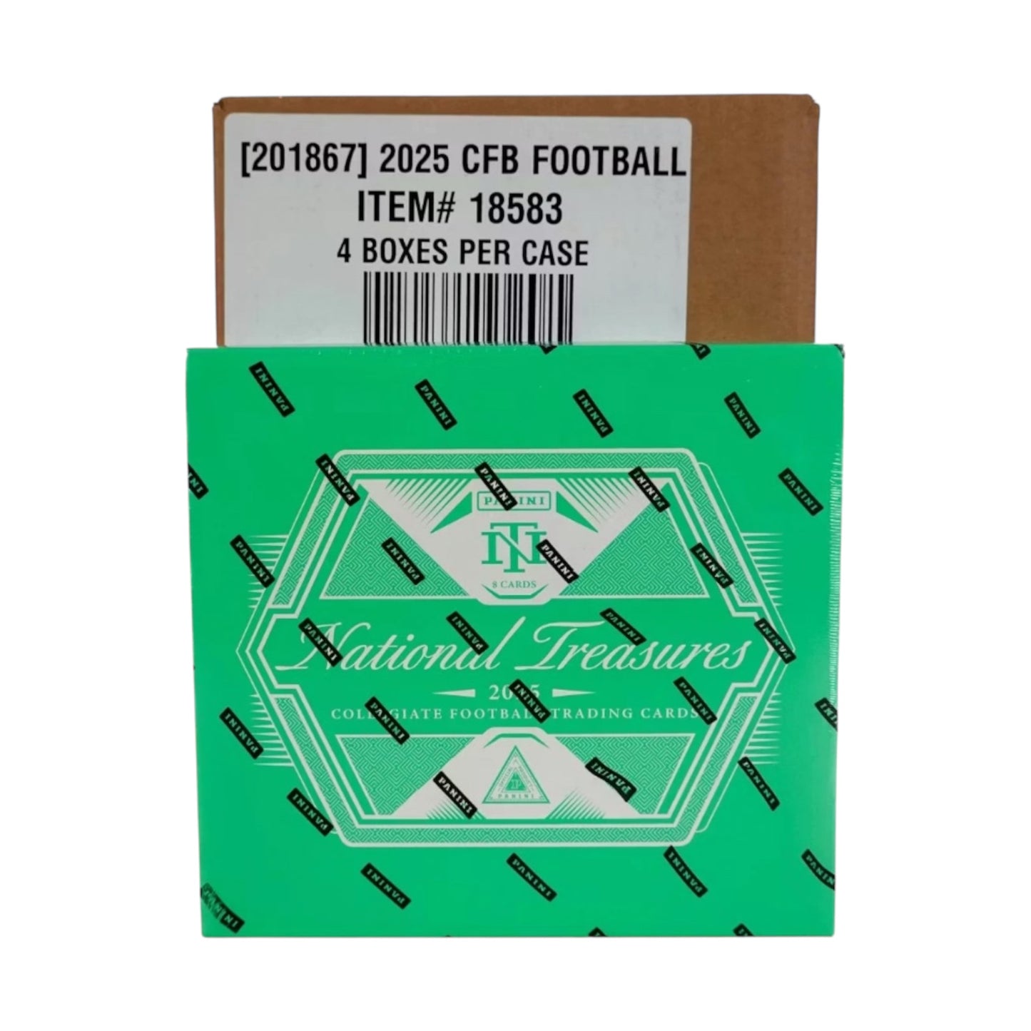 2025 Panini National Treasures Collegiate Football Hobby Case (4 Hobby Box)