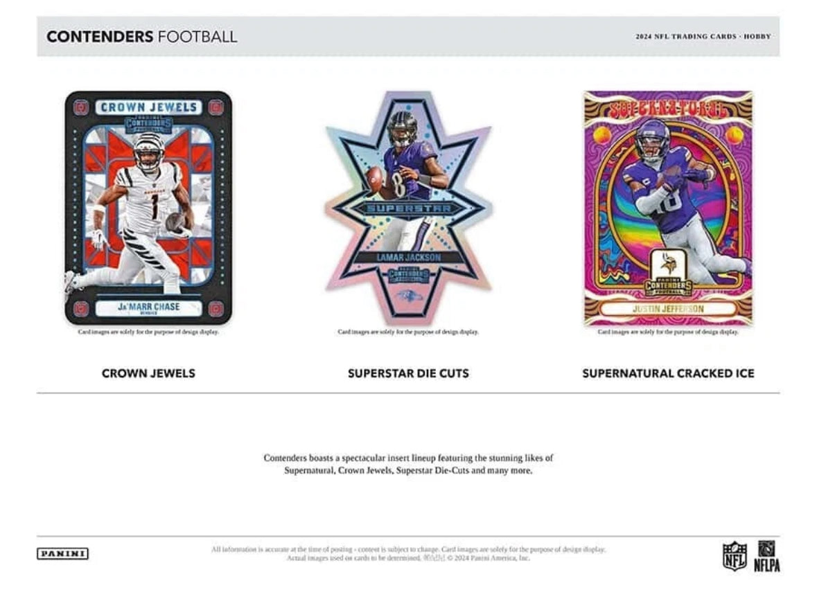 2024 Panini Contenders Football Hobby Box Sealed Case (12 Hobby Box)