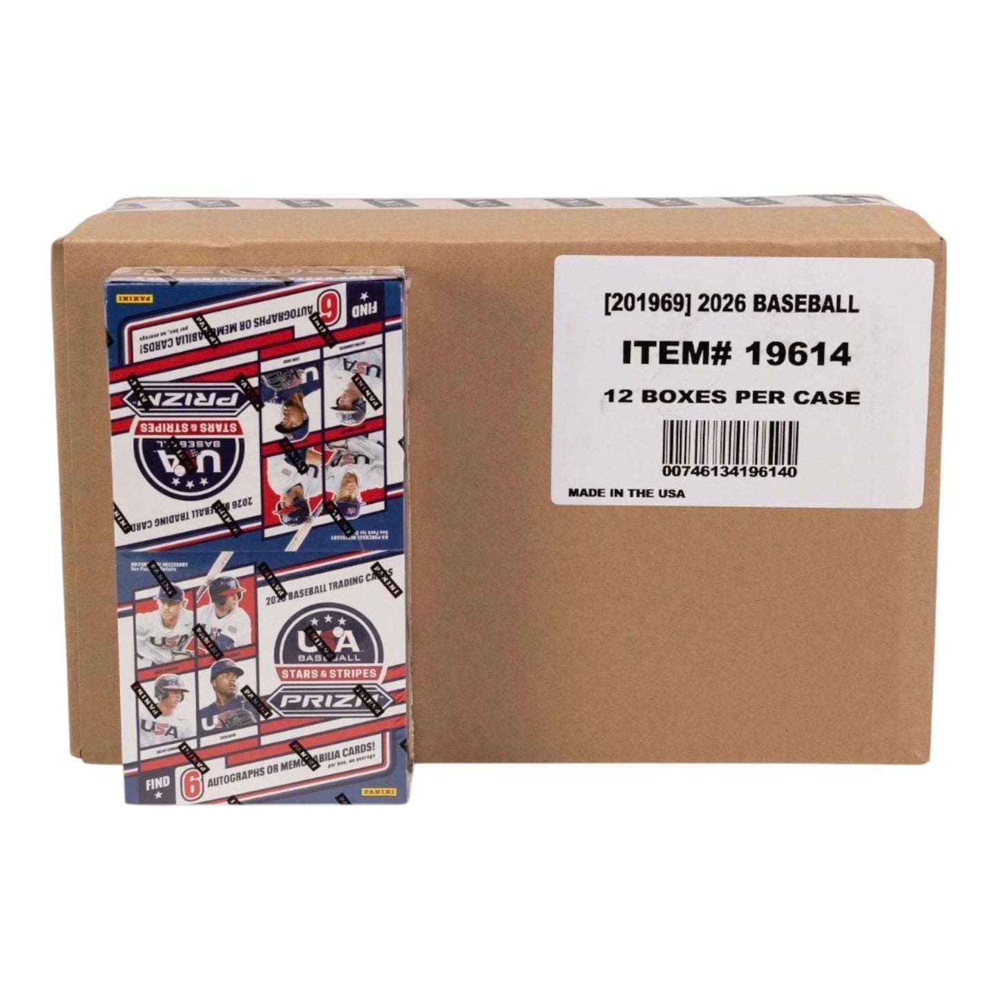 2026 Panini USA Stars & Stripes Prizm Baseball Hobby Box Case