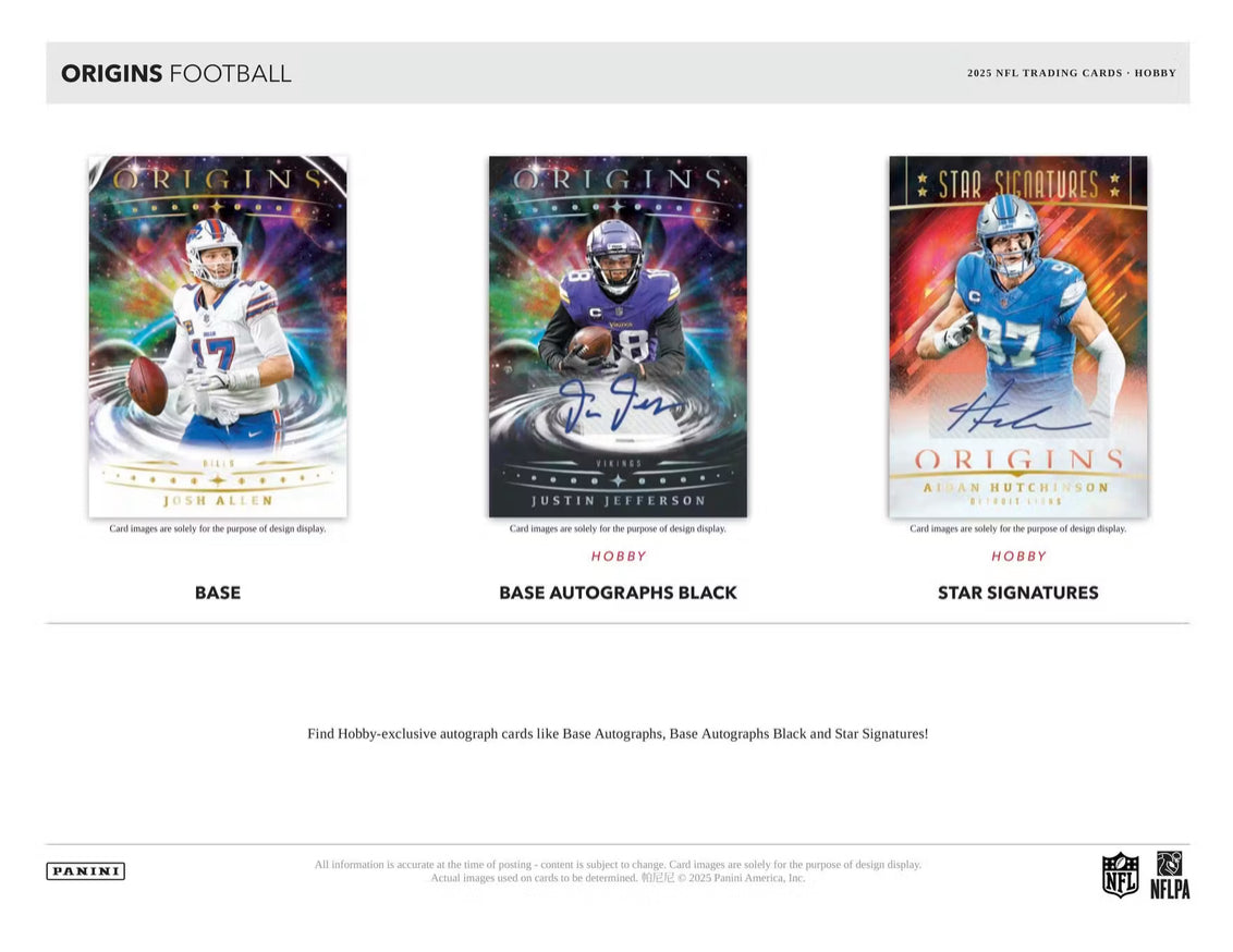 2025 Panini Origins Football Case (16 Hobby Box)