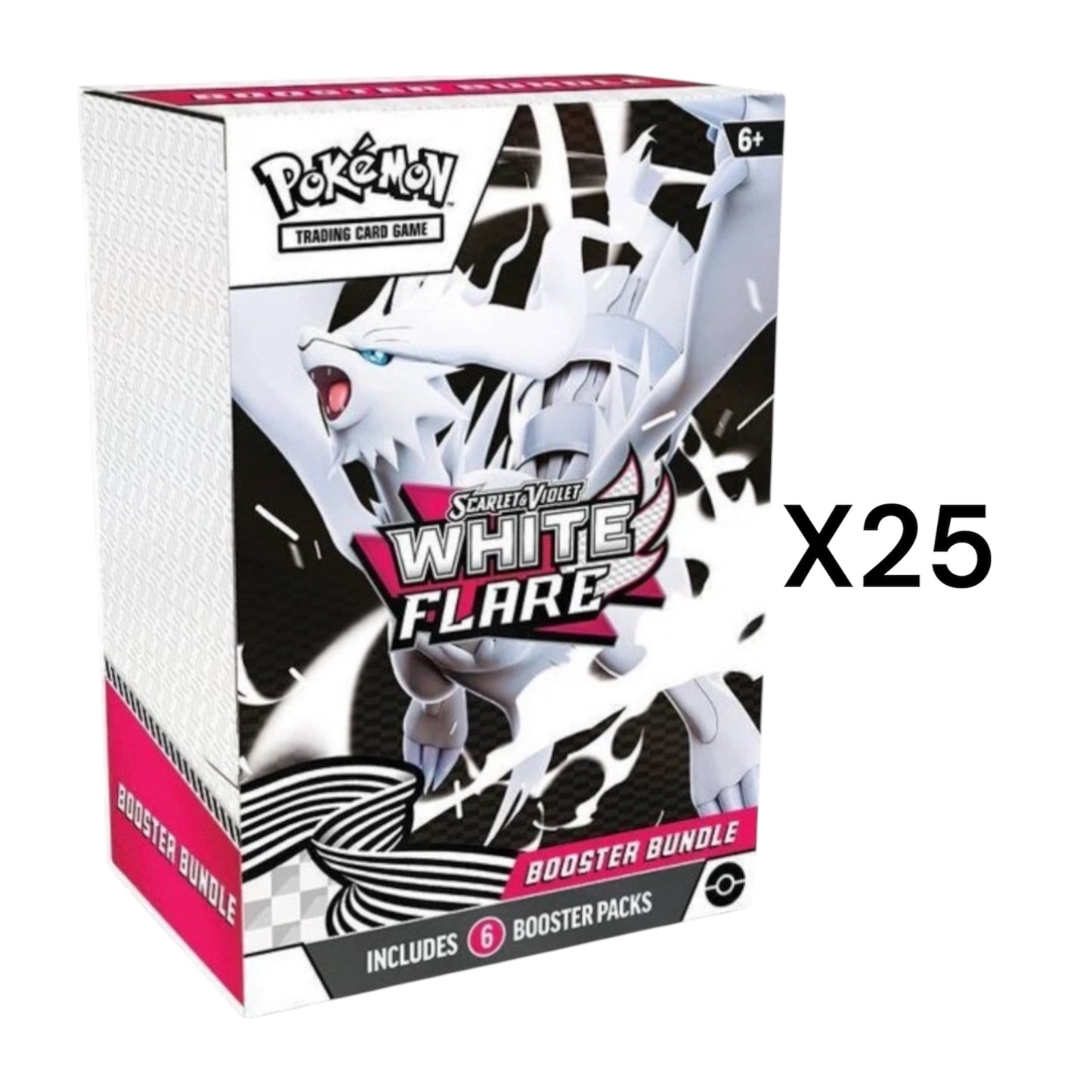 White Flare Booster Bundle Case (25 Bundles) Presale 8/22/25