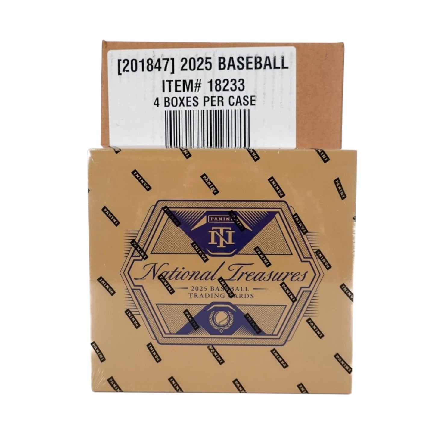 2025 PANINI NATIONAL TREASURES BASEBALL HOBBY 4-BOX CASE