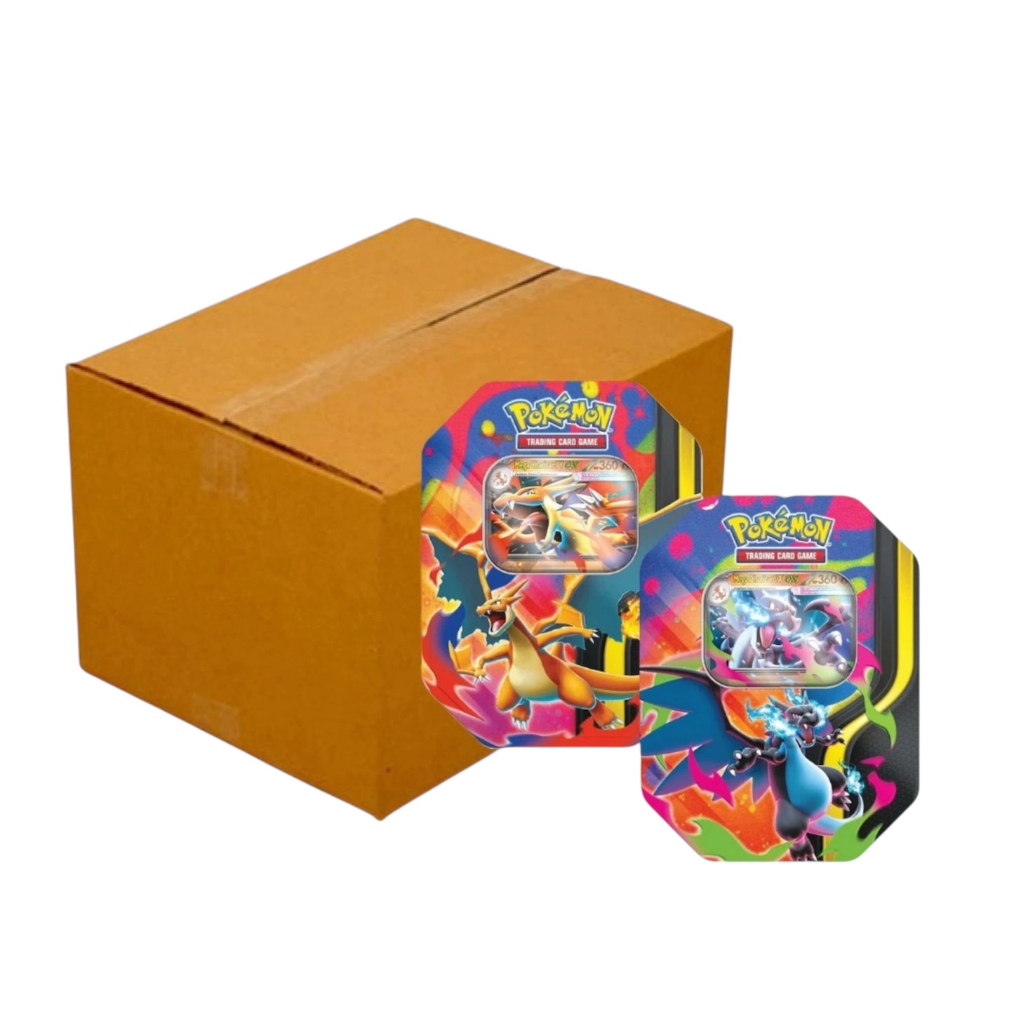 Pokemon Mega Charizard Tins Sealed Case (6 Tins)