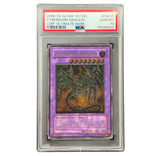 YUGIOH PSA 10 Cyberdark Dragon CDIP-EN035 Ultimate Rare 1st Edition *8582
