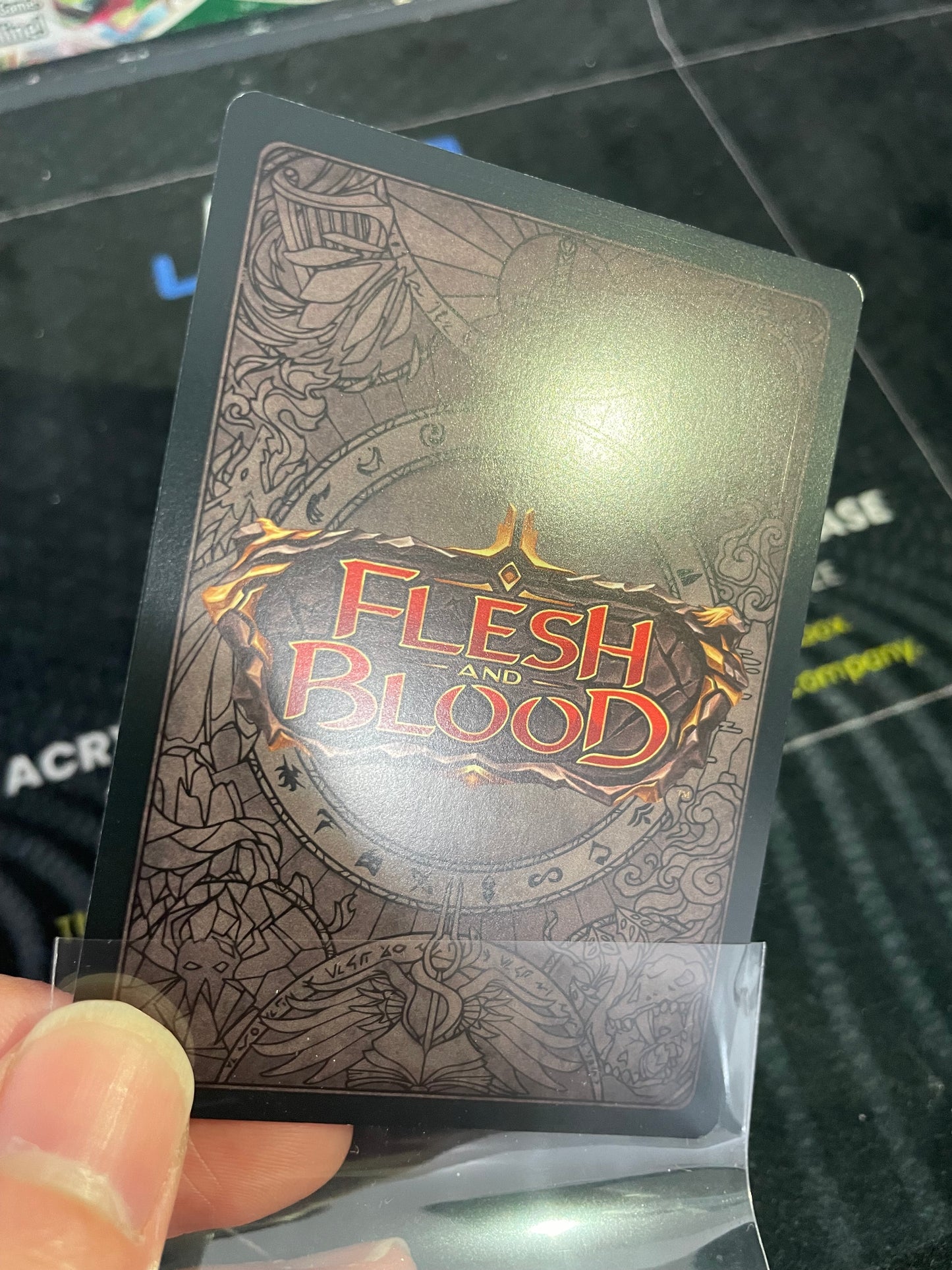 Grasp Of The Arknight Flesh and Blood TROPHY CARD GOLD FOIL (LIGHT PLAY)