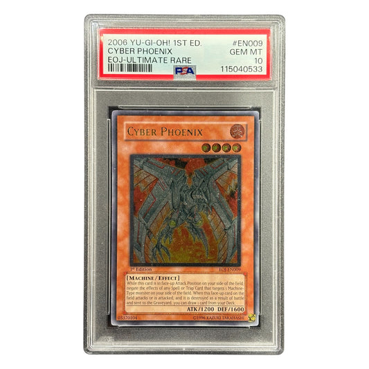 Yugioh PSA 10 Cyber Phoenix EOJ-EN009 1st Edition Ultimate Rare