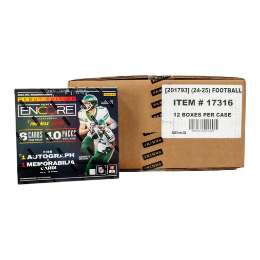 2024 Panini Encore Football Hobby Box Case (12 Hobby Box)