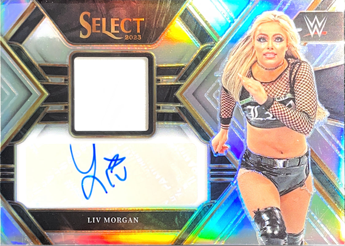 2023 Panini SELECT Silver Relic Liv Morgan #AM-LVM Auto 1/99 WWE