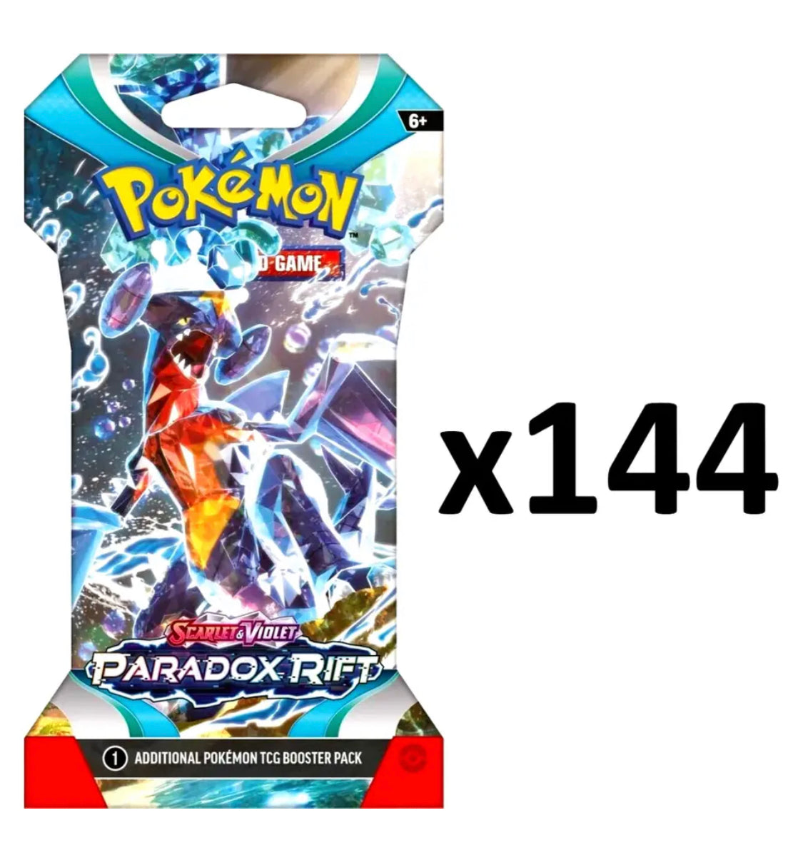 Pokemon Paradox Rift Sleeved Booster Pack Sealed Case - x144 Packs