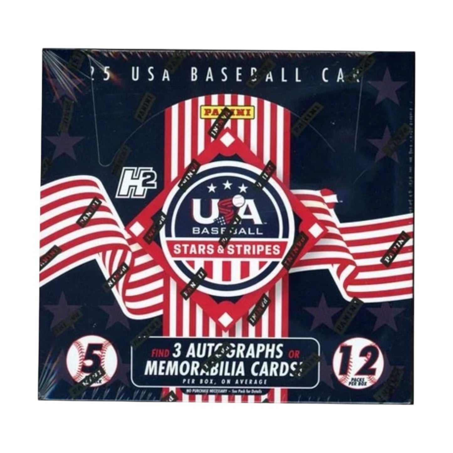 2025 Panini USA Stars & Stripes H2 Baseball Hobby Box