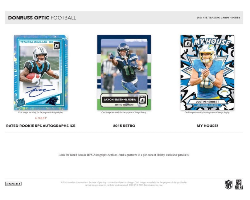 2025 Panini Donruss Optic Football Hobby Box Case (12 Hobby Box)