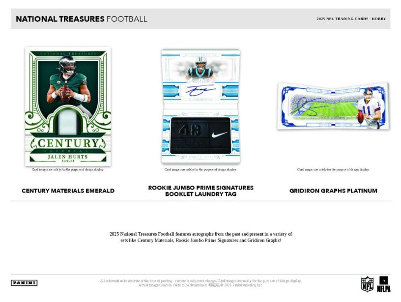 2025 Panini National Treasures Football Case (4 Hobby Box)