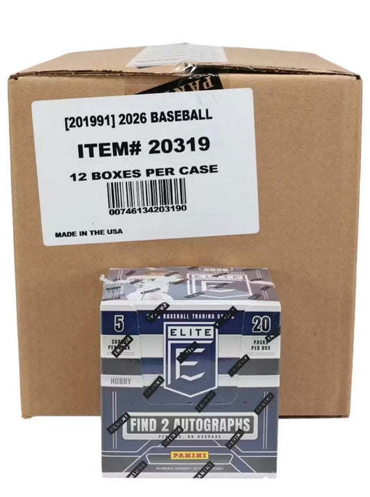 2026 Donruss Elite Baseball MLB Factory Sealed 12 Box Hobby Case