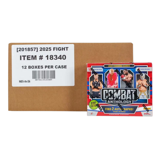 2025 Panini Professional Fighting League Combat Anthology Case (12 Hobby Box)