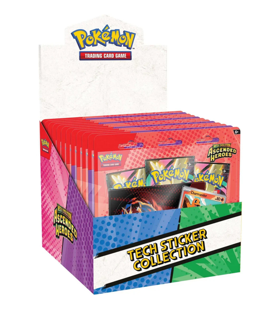 Mega Evolution: Ascended Heroes Tech Sticker Collection Case (12 Blisters)