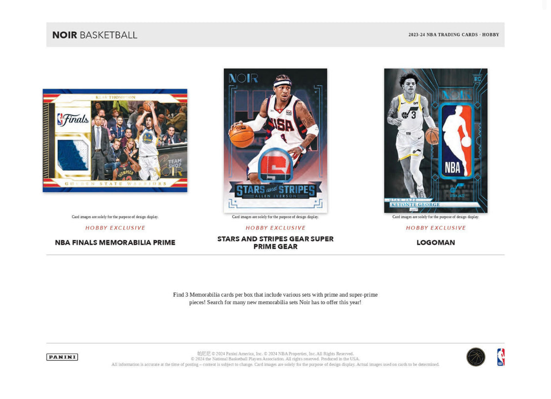 2023/24 Panini Noir Basketball Hobby Box