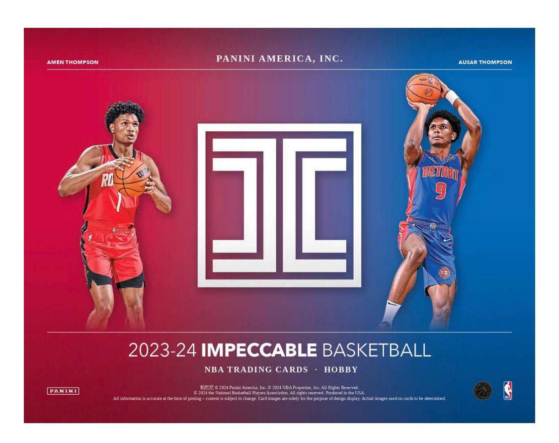 2023/24 PANINI IMPECCABLE BASKETBALL HOBBY 3 BOX CASE