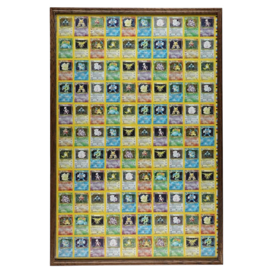 1999 HOLO RARE Base Set UNCUT SHEET of Pokemon Cards (110 Cards) - 7 Charizards
