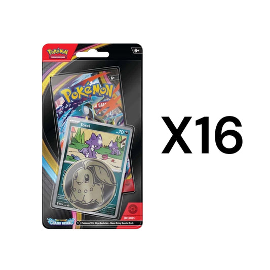 16 Pokemon TCG ME04 Chaos Rising Checklane Packs Factory Sealed Blister Box