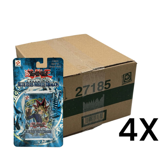 4X Yu-Gi-Oh! 2002 Legend of Blue Eyes White Dragon Sealed Case 20x Blister Packs