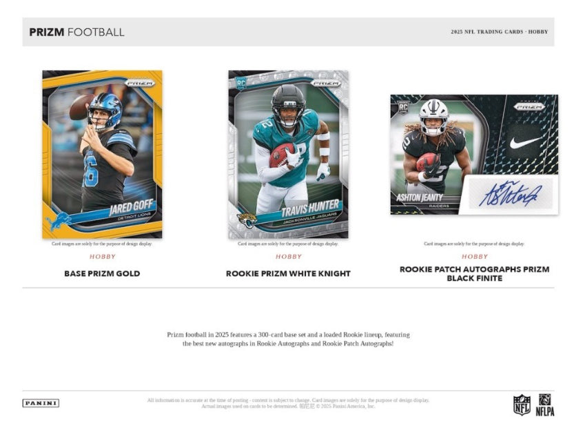 2025 Panini Prizm Football Hobby Box Case (12 Hobby Box)