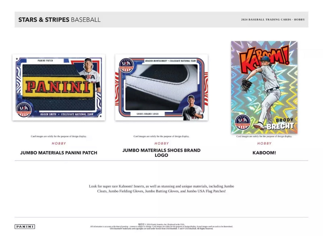 2024 Panini USA Stars & Stripes Baseball Hobby Box