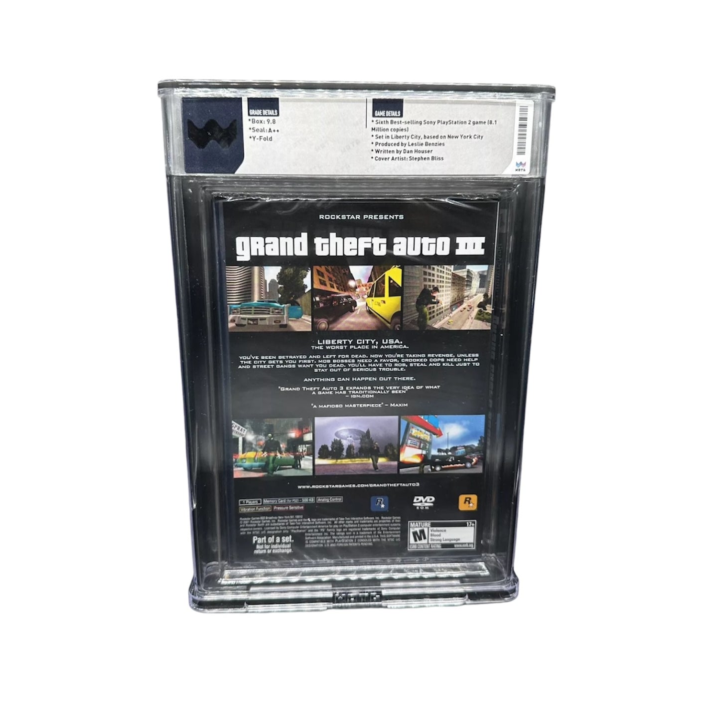 Grand Theft Auto GTA Trilogy Complete Set! PS2 Playstation 2 WATA Graded 9.8/A++