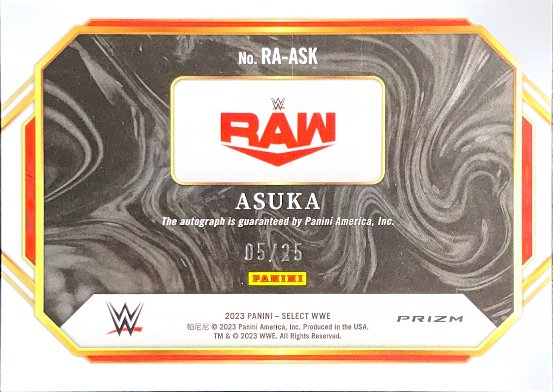 WWE Asuka Ringside Action Prizm 5/25 Tie-Dye