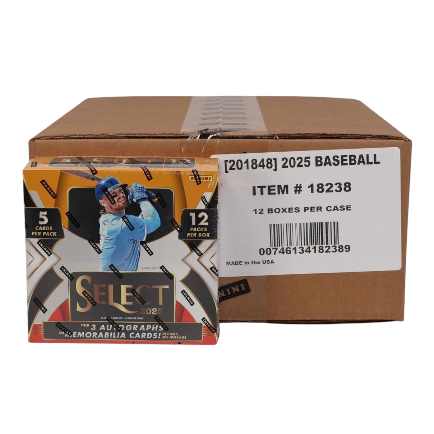 2025 Panini Select Baseball Hobby Case (12 Hobby Box)