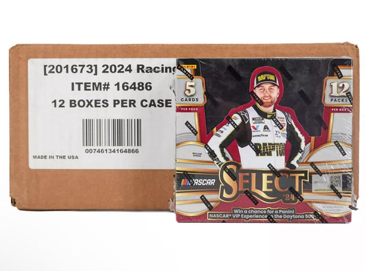 2024 Panini Select Racing Sealed Case (12 hobby boxes)