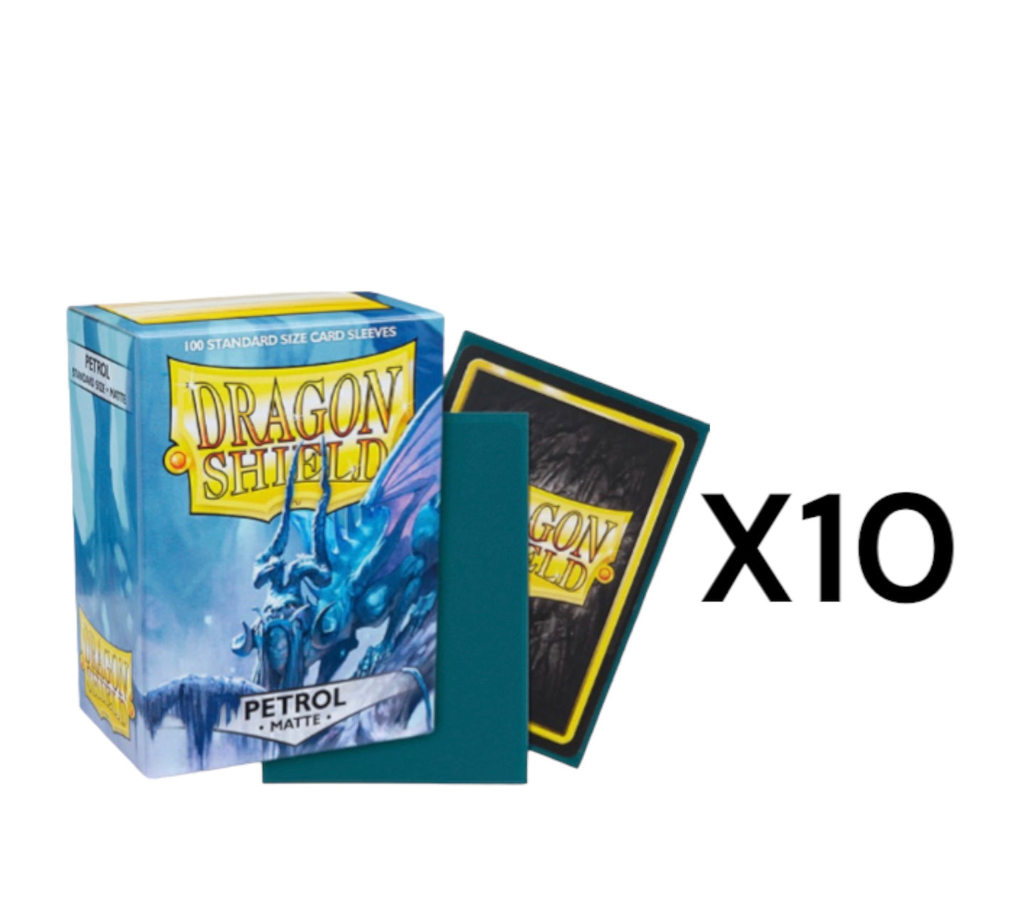 Dragon Shield Sleeves: Standard Matte - Petrol 100CT CASE (10 Boxes)