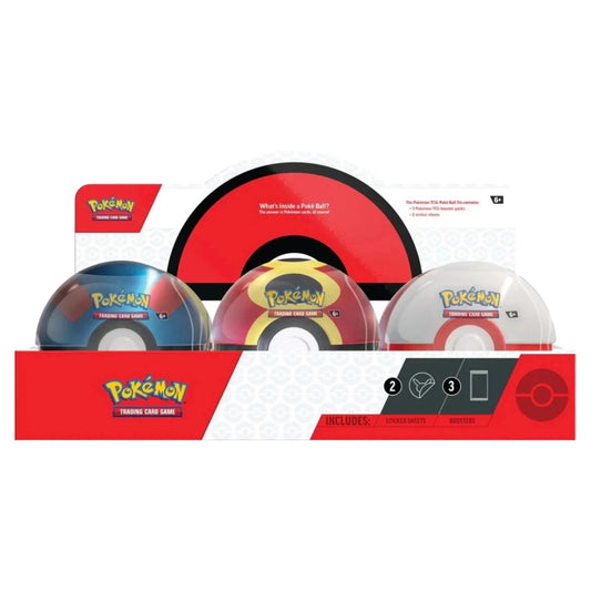Pokemon TCG Pokeball Tin Q4 2025 FACTORY SEALED CASE (6 Pokeball)